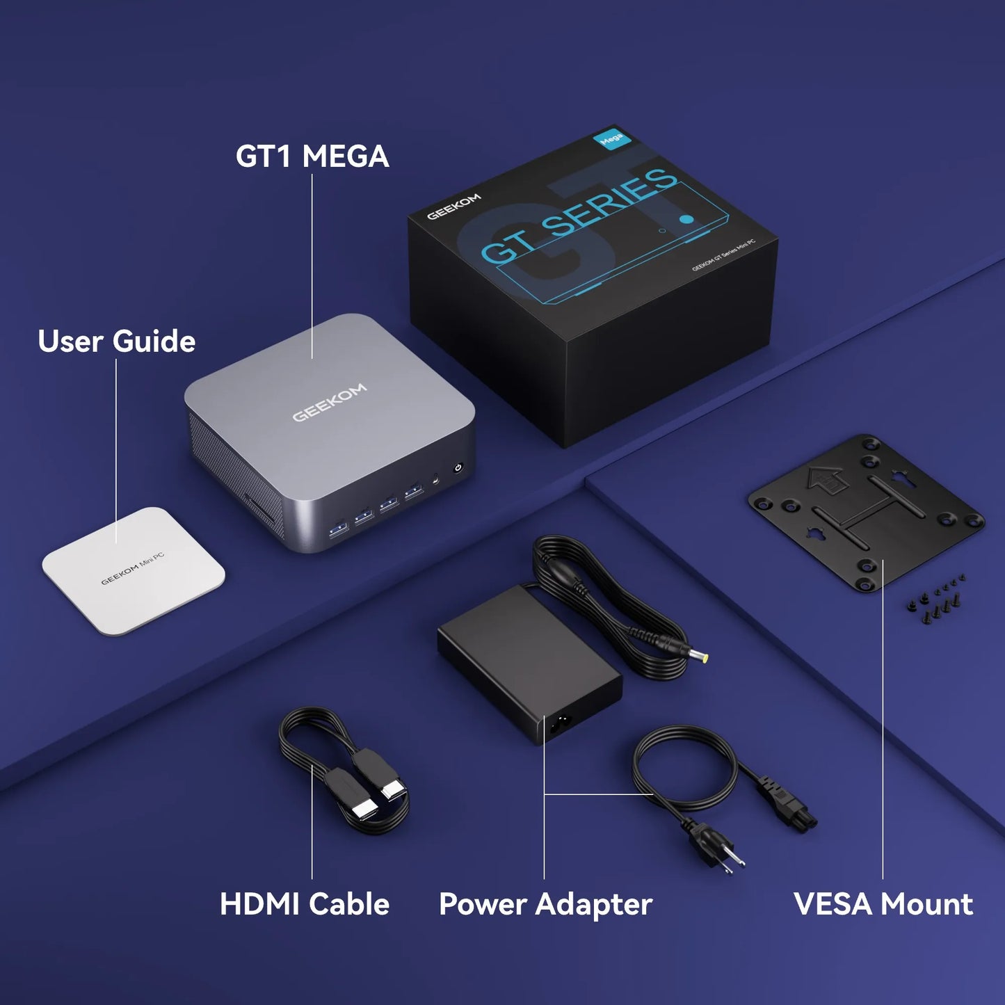 GEEKOM GT1 Mega AI Mini PC Intel® Core™ Ultra 9 185H Ultra 5 125H