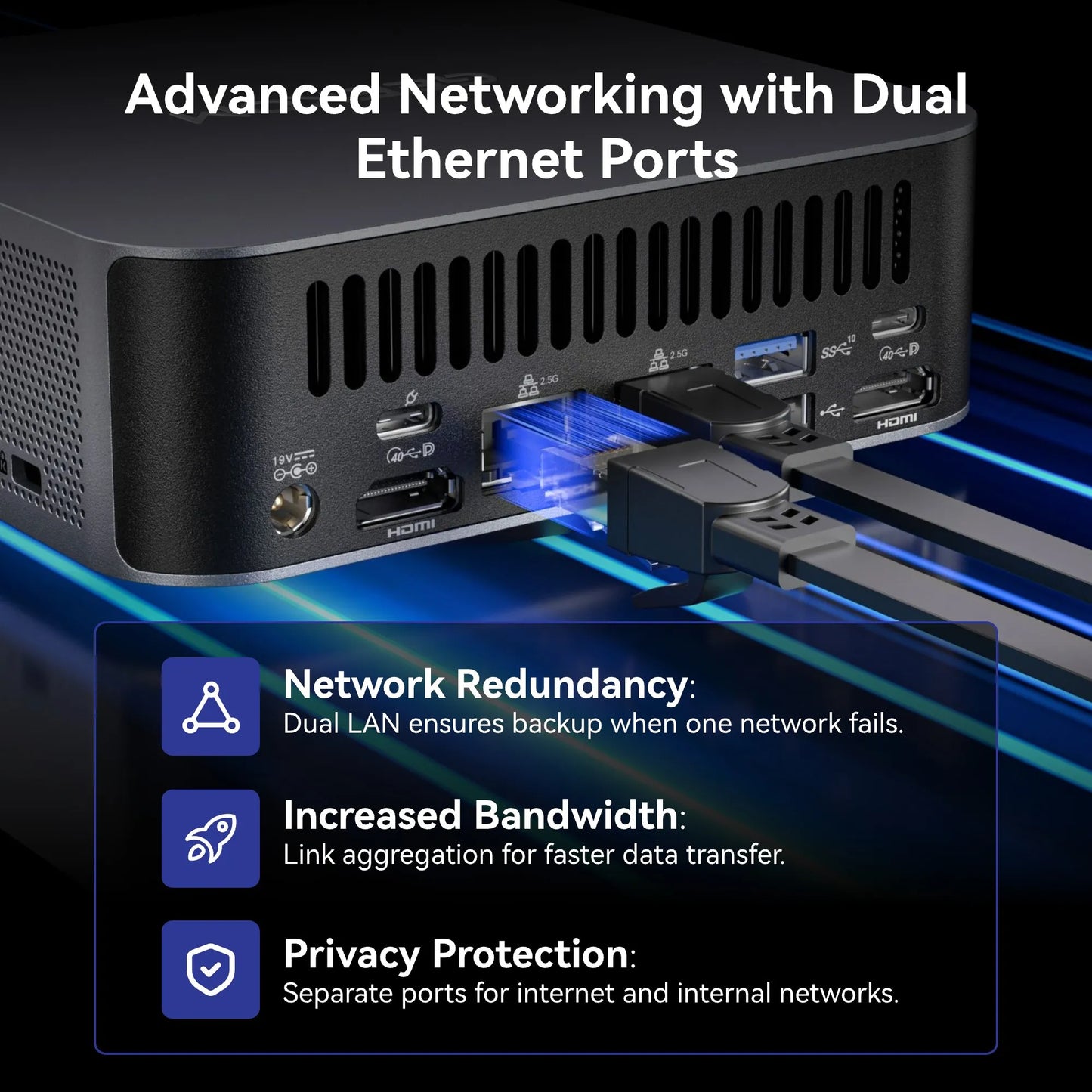 GEEKOM GT1 Mega AI Mini PC Intel® Core™ Ultra 9 185H Ultra 5 125H